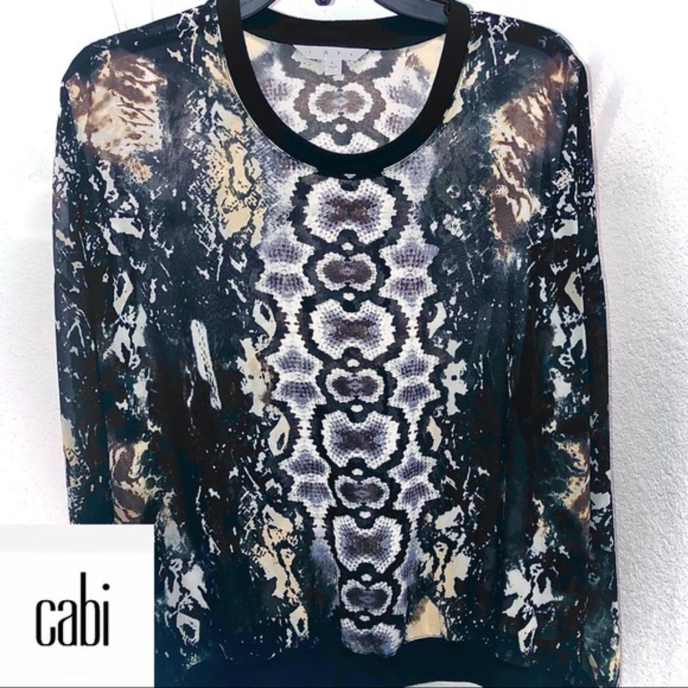 Cabi #572 Dressed Up Sweatshirt Python - image 1